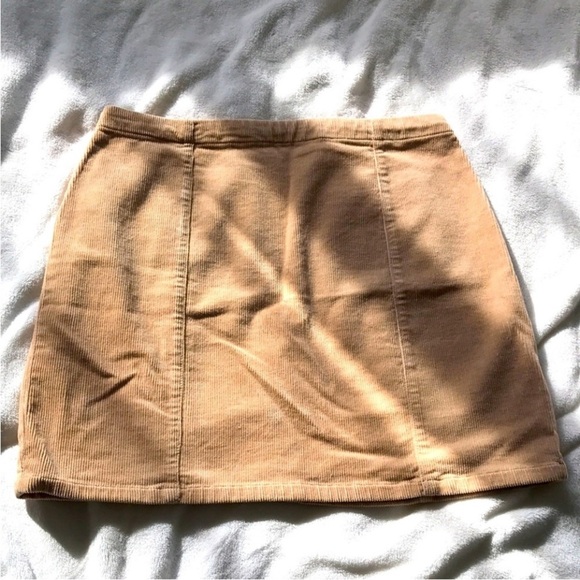 Forever 21 Beige Corduroy Skirt - Picture 1 of 3